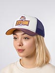 Бейсболка STETSON арт. 7741109 TRUCKER CAP HOTDOG (бордовый / белый)
